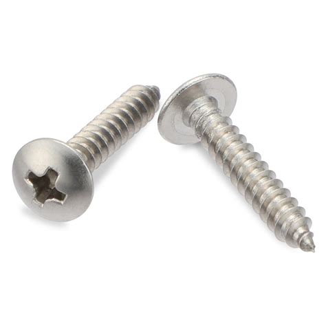 1-1 4 truss head sheet metal screw|stainless steel wide head screws.